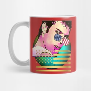 Retro Glare Glasses (with gold flag) Mug